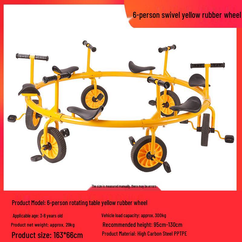 Children's Double Pedal Tricycle with Basket for Outdoor Play