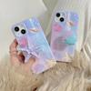 Korean Cute 3D Gradient Seashell Starfish Foldable Stretch Grip Tok Phone Holder  Finger Ring Socket Support For iphone 15 14