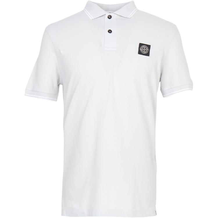 Stone Island Striped Badge Short Sleeve Polo Shirt Men tops L1S152200010S0018-V0041