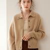 Schwergewichtiger Kaschmir Slim Fit Rollkragen Cardigan: Damen Pullover Herbst/Winter Europäischer Amerikanischer Stil