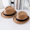 Parent-child Children's Jazz Hat Trendy Leisure Summer Baby Hat Top Hat Boys and Girls Sunshade Straw Hat