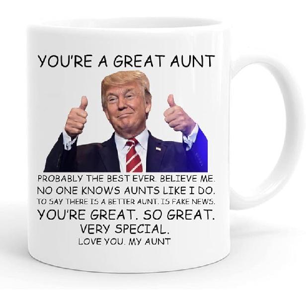 Dad Coffee Mugs - You re A Great Dad Mug, Father s Day Gifts for Dad, Dad Birthday Gifts, Best Dad Cup, Funny Speech Mug Dad Present 11 Ounces White Aunt