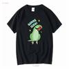 Gimme Kiss Green Ringneck T Shirt Indian Funny Parrot Owner Gift Idea Birb Merch Long or Short Sleeves Vintage Washed Stretched