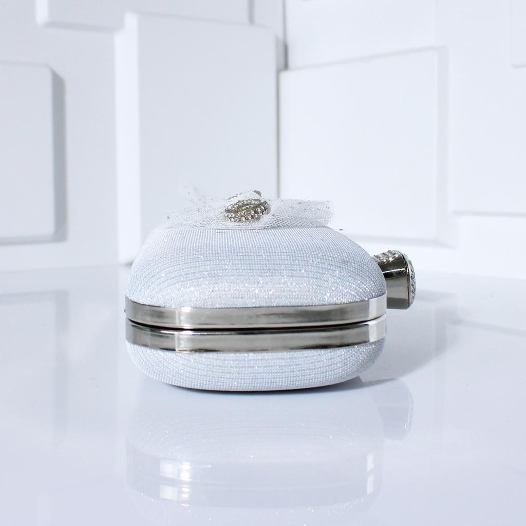 Women Envelope Evening Bag Ladies Chain Shoulder Bags Shiny Silver Handbag Purse Female Wedding Dress Banquet Party Clutches