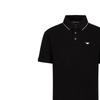 Emporio Armani SS23 Color Block Striped Logo Embroidered Short Sleeve Polo Shirt Men Tops Black 3R1F70-1JTKZ-0099