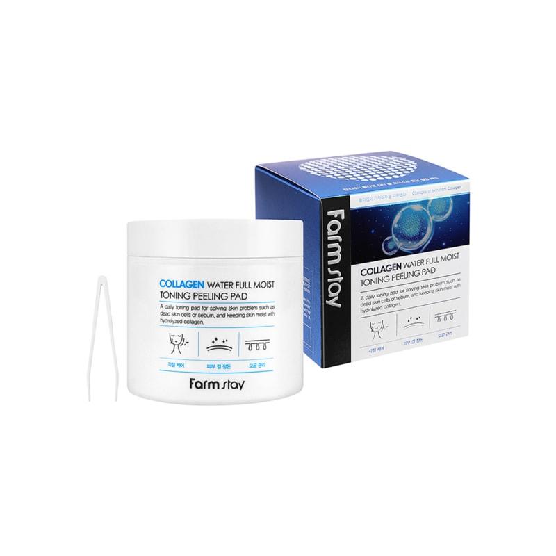 Farmstay Collagen Water Full Moist Toning Peeling Pads 150ml (70 Sheets)