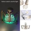 Halloween Skeleton Decorations With Colorful Light, Scary Groundbreaker