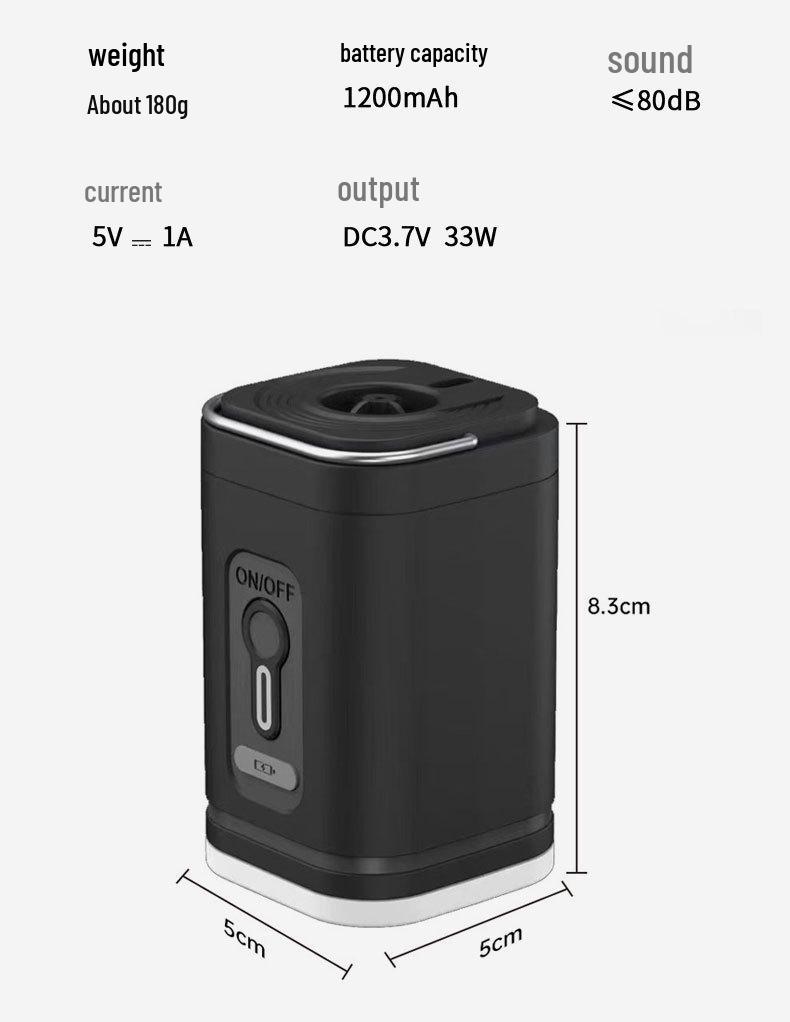 Portable Wireless Electric Air Pump for Camping: Inflate/Deflate Mattresses & Swim Rings with Storage