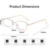 Xiaomi Women Photochromic Myopia Glasses Anti Blue Light UV Slim Metal Frame Fashion Eyeglasses 0~-4.0 Diopters