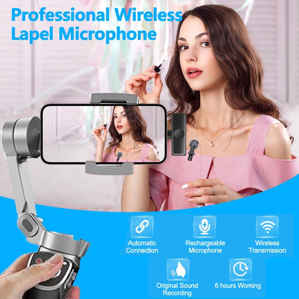 Type-C Mic Mini Lapel Mic Noise Reduction Wireless K11 Microphone  Recording Audio Video