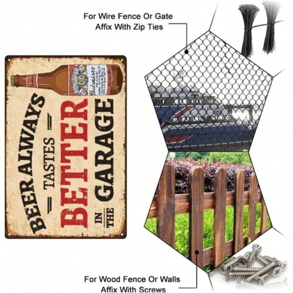 Vintage Metal Poster 8x12 Inch Tin Sign Wall Decor for Bar Garage