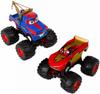 Cars Toon World Fiction Scale Diecast Miniature Car Monster Truck Mater McMean Character Car Movie Animation TOON Wrestler Mater's 1/43 2-Pack