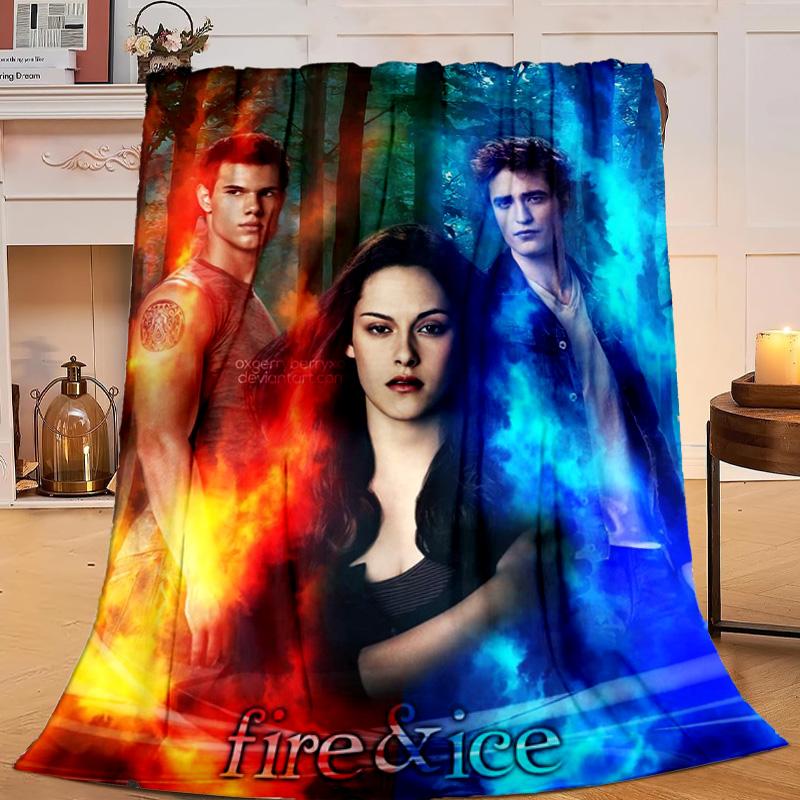 1PC Vampire Saga Romance Flannel Blanket Gift, Suitable for Both Men And Women, Soft Ideal for Beds And Sofa, Birthday Or Christmas Gift
