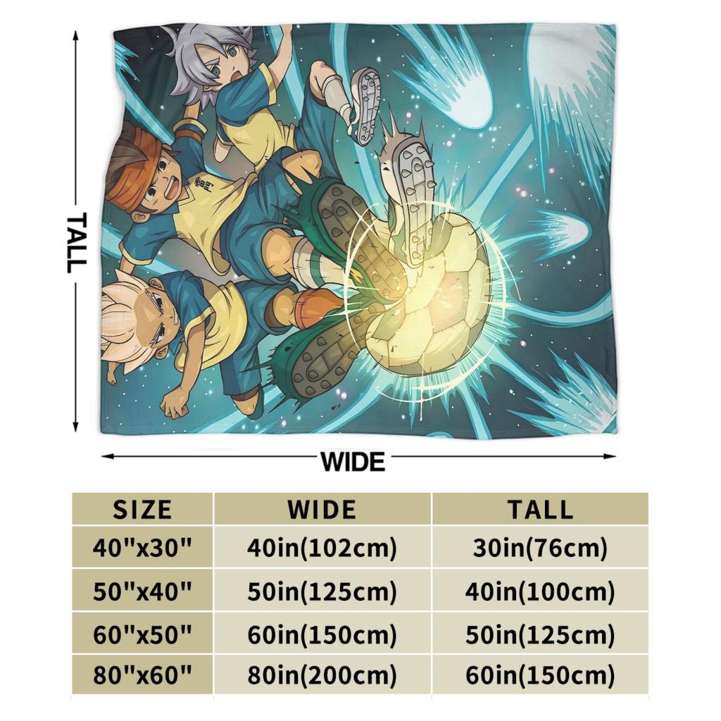 Anime Axel Blaze Inazuma Eleven Warm Soft Blanket Student Plush Throw Blanket Funny Couch Chair Flannel Bedspread Sofa Bed Cover