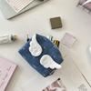small cute Travel Makeup Case Purse Cute Angel Wings Women's Storage Bag Star Bowknot Female Denim Cosmetic Bags