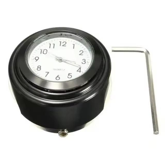 Motorradlenkeruhr Universelle Wasserdichte Lenker Zifferblattuhr Uhr Edelstahl Umbau Fahrrad Nachtsicht Stoßfeste Uhr