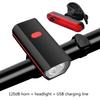 3 Light Modes USB Rechargeable Bike Light Set Powerful Bicycles Front Headlight Easy to Install for Road Mountain Bikes