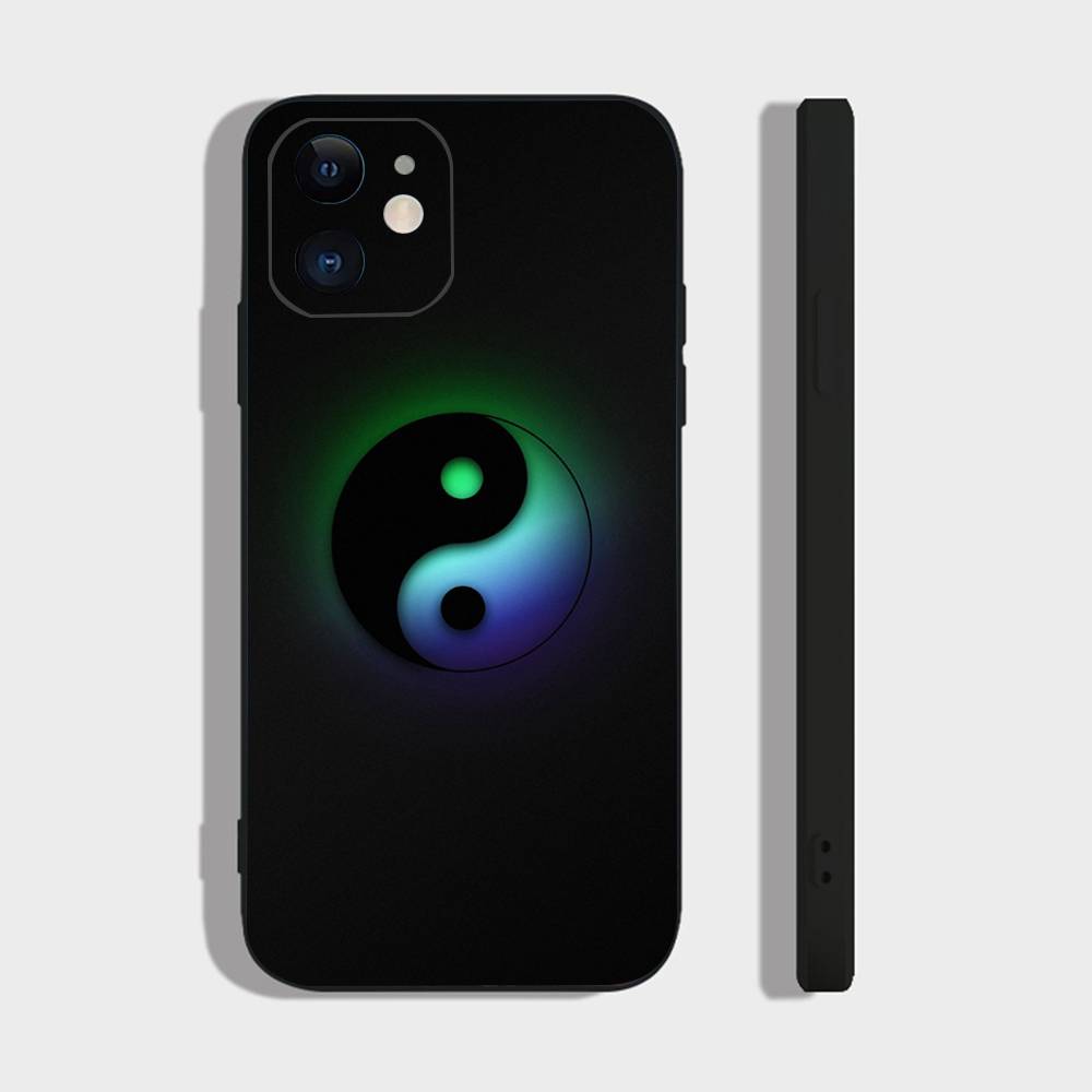 

Tai Chi Symbol Phone Case For IPhone 17 Air 16 15 14 13 Pro Max 11 12 Black Silicone Cover IPHONE 13PRO