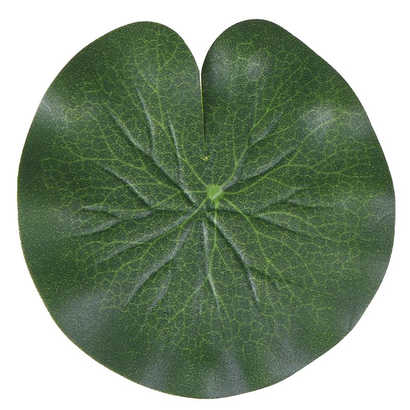 Pack Of 9 Artificial Floating Foam Lotus Leaves Water Lily Pads Ornaments Green