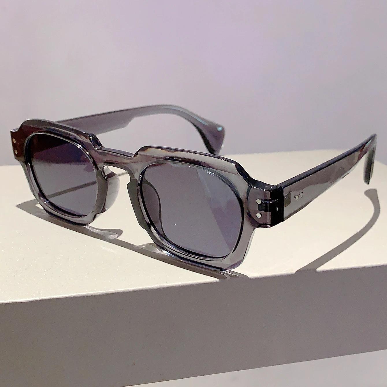 

Винтажные квадратные солнцезащитные очки Новинка Стильный конфетный цвет Женские очки Модный брендовый дизайн Защита UV400 Мужские солнцезащитные очки 1PC