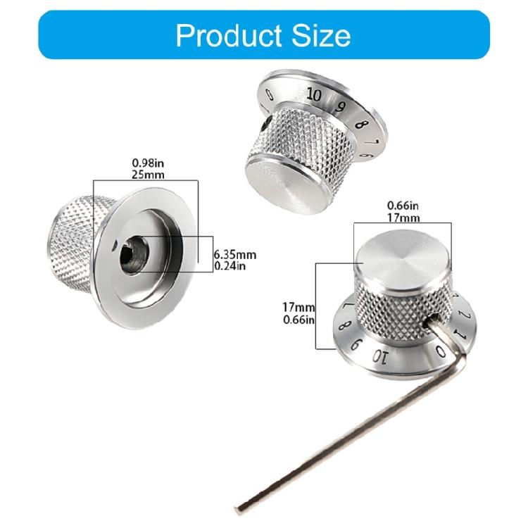 Guitar Potentiometer Knobs Guitar Turner Knobs Replacements Guitar Top Hat Knobs Volumes Control Knobs Turning Knobs