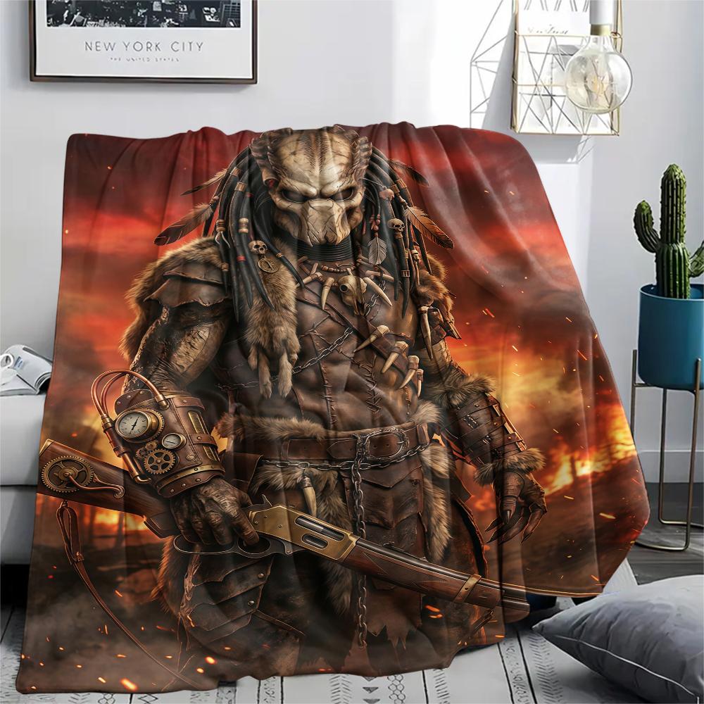 Fire Train Gorilla Death Print Flannel Blanket,High Quality Comfortable for All Seasons,Home Decor,Warmth and Comfort,Perfect for Christmas Gifts