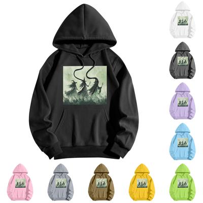 Sweatshirts für Teenager-Mädchen, langärmelig, mit Aufdruck, lässig, grafisch, Pullover mit Kordelzug, süßer, übergroßer Kapuzenpullover