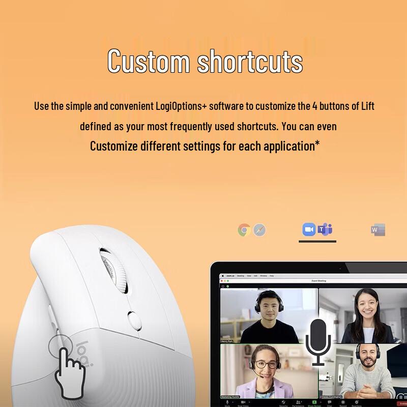 Logitech Lift Ergonomic Vertical Wireless Mouse