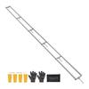 Rail Mill Guide System, 4.57 M 6 Crossbar Chainsaw Mill Kits, Aluminum Saw Milling Rails System Works with Chainsaw, 4 Wedges