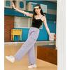 Women's High Waist Purple Workwear Pants Spring Summer Quick Dry Pants Petite American Leisure Sports Pants