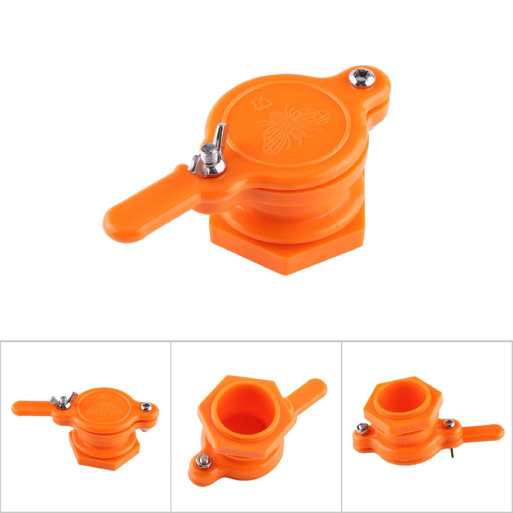Plastic Bee Honey Tap Gate Valve Beekeeping Extractor Bottling Tool Beekeeper Equipment(Orange)