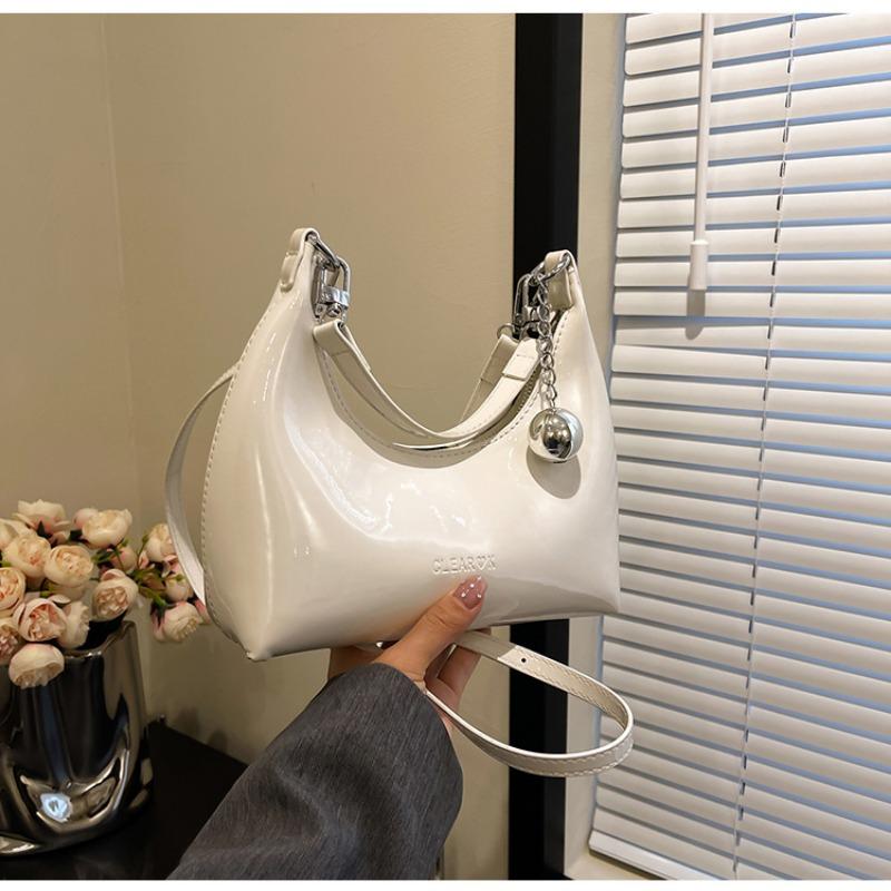 Niche Premium Texture Handbag Women's New Silver Underarm Bag Fashion Chain Shoulder Messenger Bag