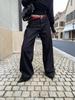 American Pleated Wide-Leg Women's Jeans - 2025 Autumn Edition, One-Pocket Long Pants