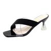 Fashion Sexy Womans Thin Heel Sandals Summer Model Transparent Open Toe High Heels Jelly Slippers Pumps Party Banquet Sandalias De Mujer