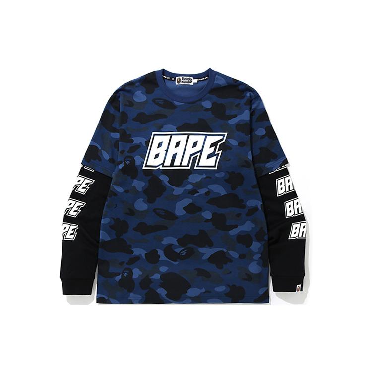 Bape Color Camo Bape Layered L/S Tee 0ZXLTM111006D