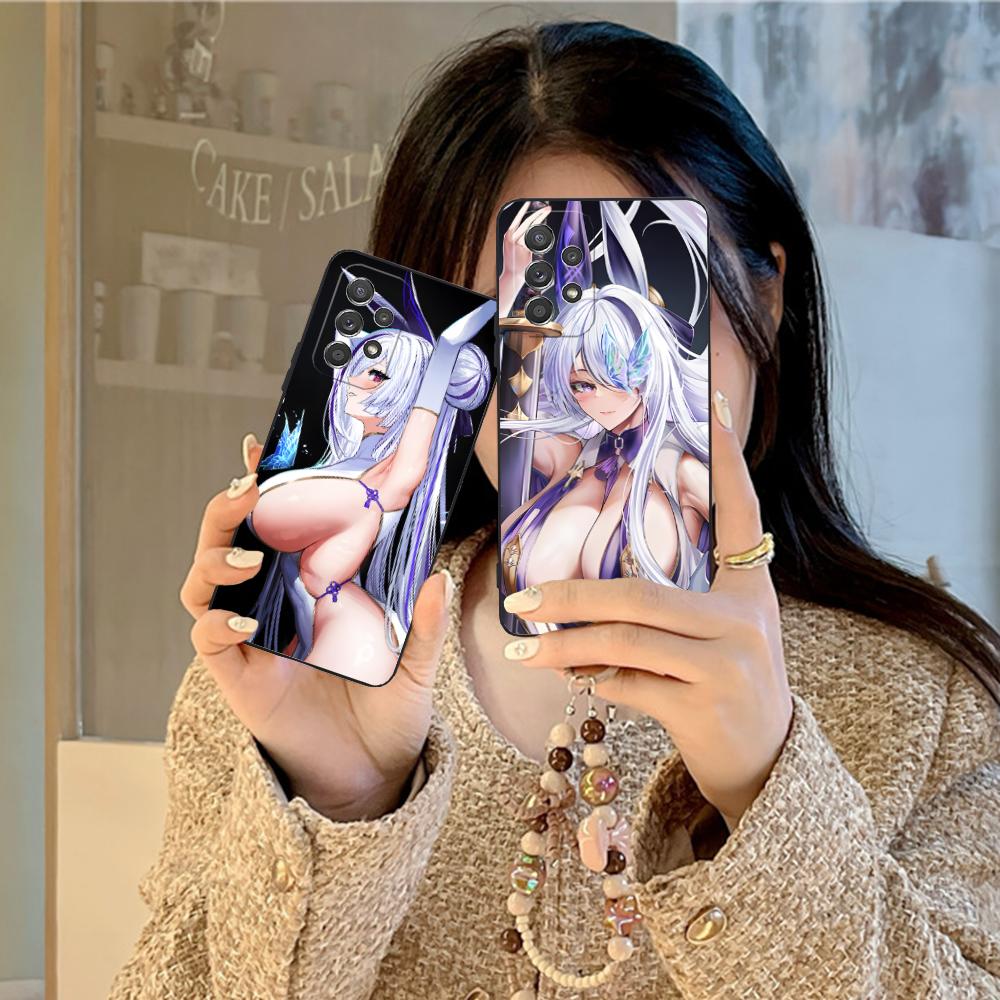 Azur Lane Unzen Matte TPU Mobile Phone Case for Samsung Galaxy M55 54 42 35 34 33 32 23 22 15 14 13 12 F55 5G Colorful Cover
