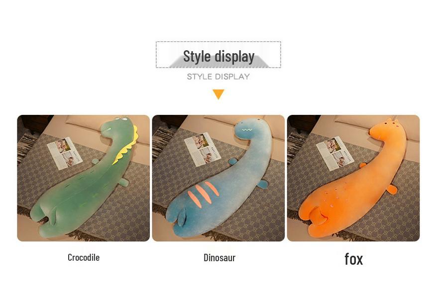 Adorable Cartoon Leg-Clamping Hugging Pillow for Girls - Single-Sided, Washable, Ideal for Side Sleepers