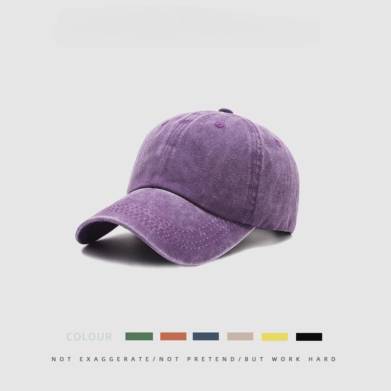 2024 Summer Distressed Washed Cotton Baseball Cap, 38 Colors, Custom Embroidery, Sunshade & UV Protection