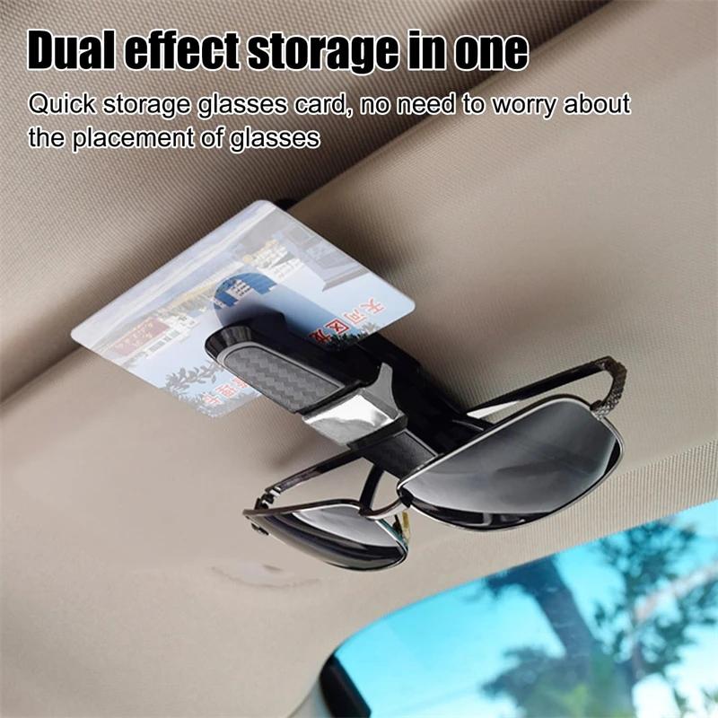 1PC Sunglasses Car Glasses Holder Holder Clip 180 Degree Sunglasses Holder Sun Visor Sunglasses Holder Car Vehicle Accessories