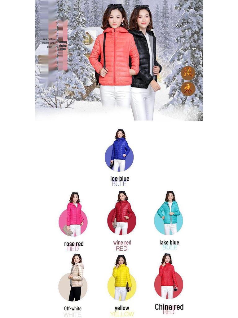 2023 New Women's Hooded Lightweight Down Cotton Coat - Korean-Style Loose Short Coat