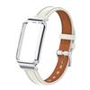 Originální kožený náhradní řemínek pro Xiaomi Mi Band 7 Pro, s kovovým rámečkem