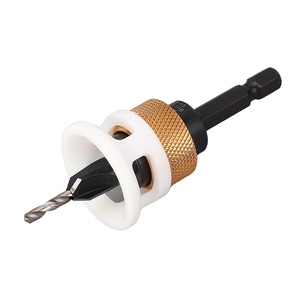 Countersink Drill Bit Alloy Steel 4 Flute Adjustable Depth Countersink Drill Bit for Woodworking