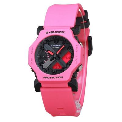 G-Shock Analog-Digital-Herrenuhr mit violettem Harzarmband und schwarzem Zifferblatt, Quarz GA-2300-4A 200M