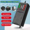 Black 200V-220V 50Hz Electric Vehicle Charger With 7 Light Display Power Display Current Protection/ Leakage Protection/full Pulse
