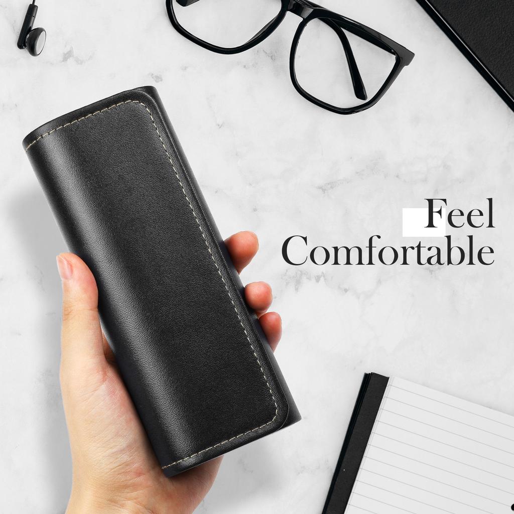 Vintage Pu Leather Glasses Case 3D Glasses Holder Eyewear Storage Box Personality Myopia Sunglasses Container Gift