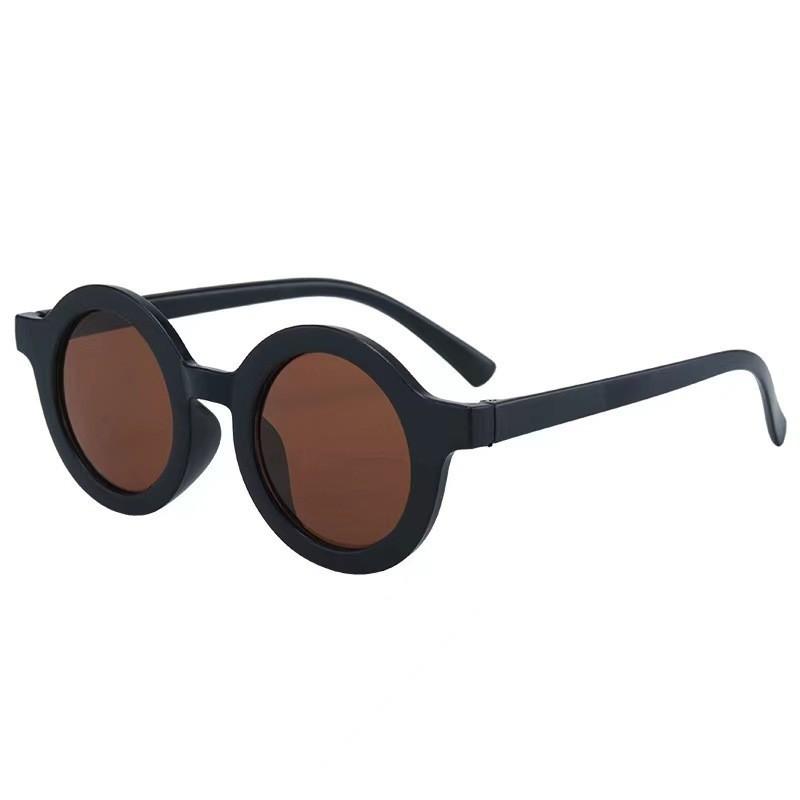 Children'S Sunglasses Round Sunshade Children'S Sunglasses Uv-Proof Retro Baby Photo Catwalk Glasses