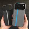 For iPhone 17 16 Pro Max Case Hard Matte Carbon Fiber Texture Anti Fingerprint Cover For iPhone 16 Plus Shell Shockproof Bumper