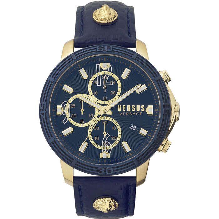 Watch - Versus - VSPHJ0220 - Multifunction - Stainless Steel - Blue Leather