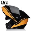 Dual Lens Flip-Up Full Face Motorcycle Helmet Men Women ABS Safety Gear Racing Street Riding