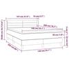 3129794 vidaXL Divan Bed with Mattress Dark Grey 140x200cm Fabric